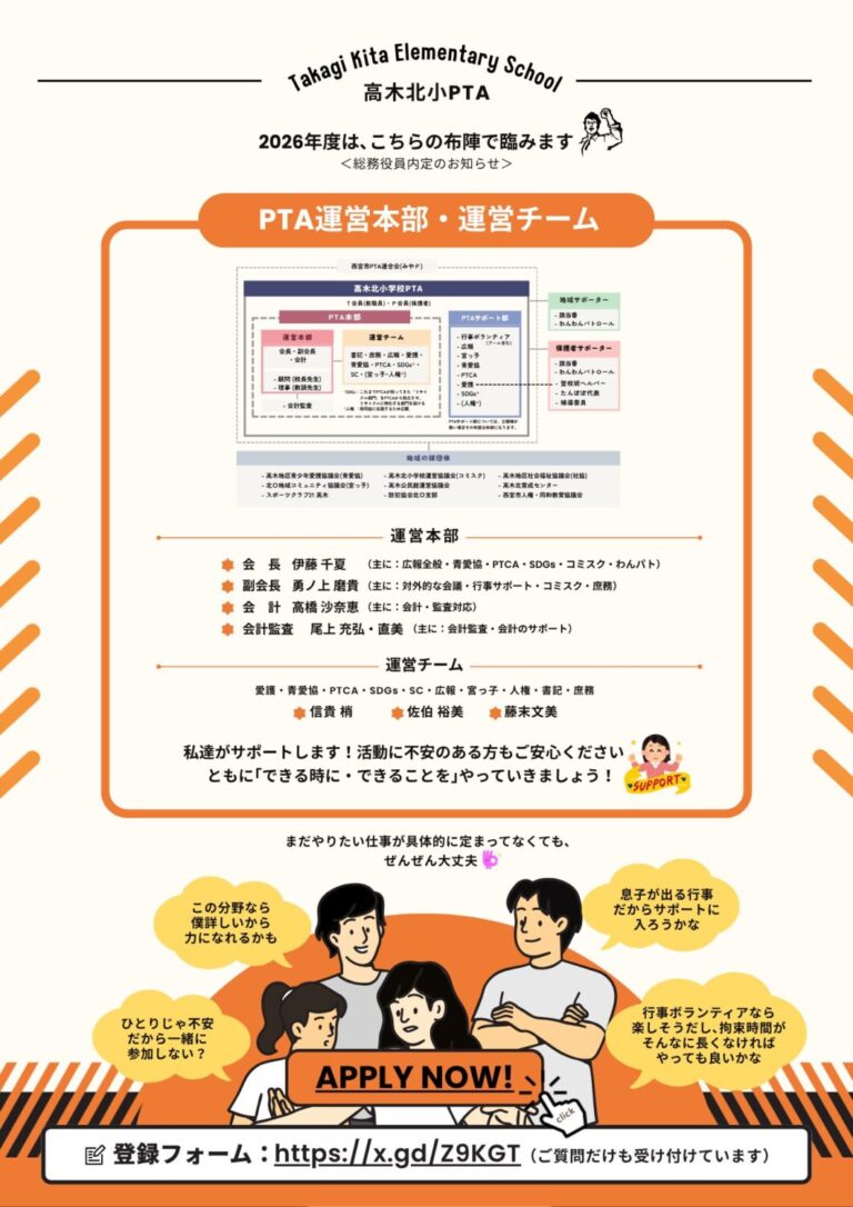 PTA運営本部・運営チーム概要